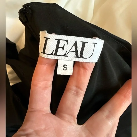 LEAU Phantom Maxi Dress Black and White - Picture 4 of 4